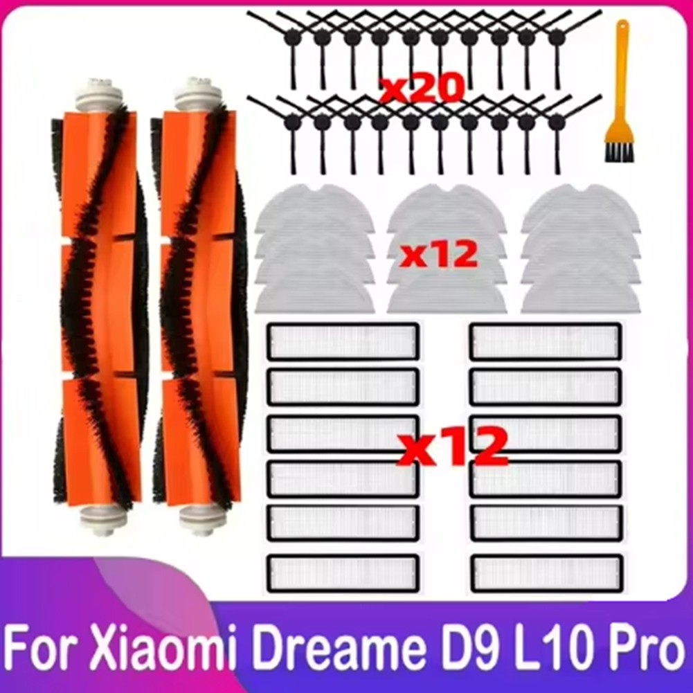 47PCS Brush and Mop Cloth Kit for D9 Bot L10 Pro Trouver Robot LDS4435