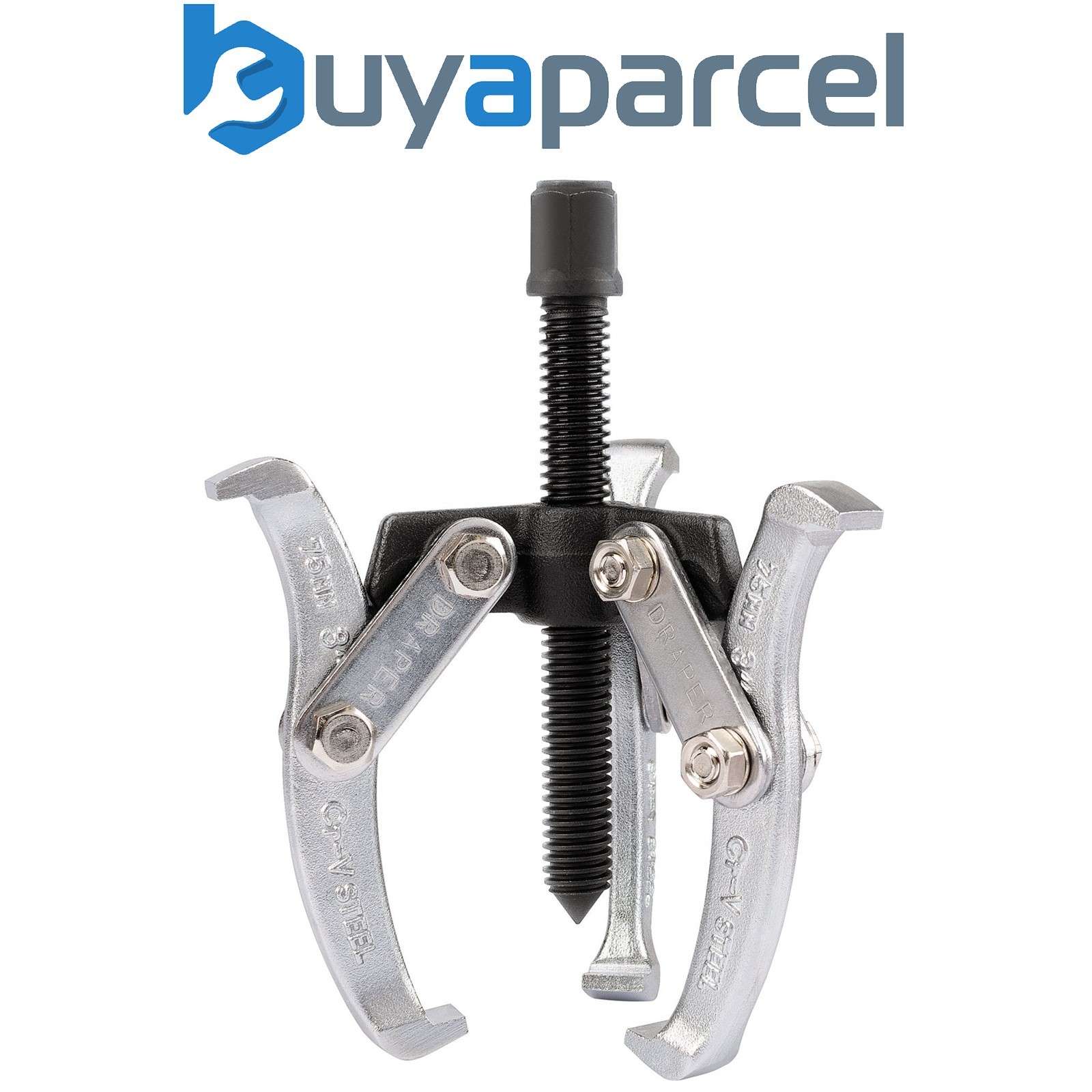 Draper 13908 Triple Leg Reversible Puller, 65mm Reach x 75mm Spread
