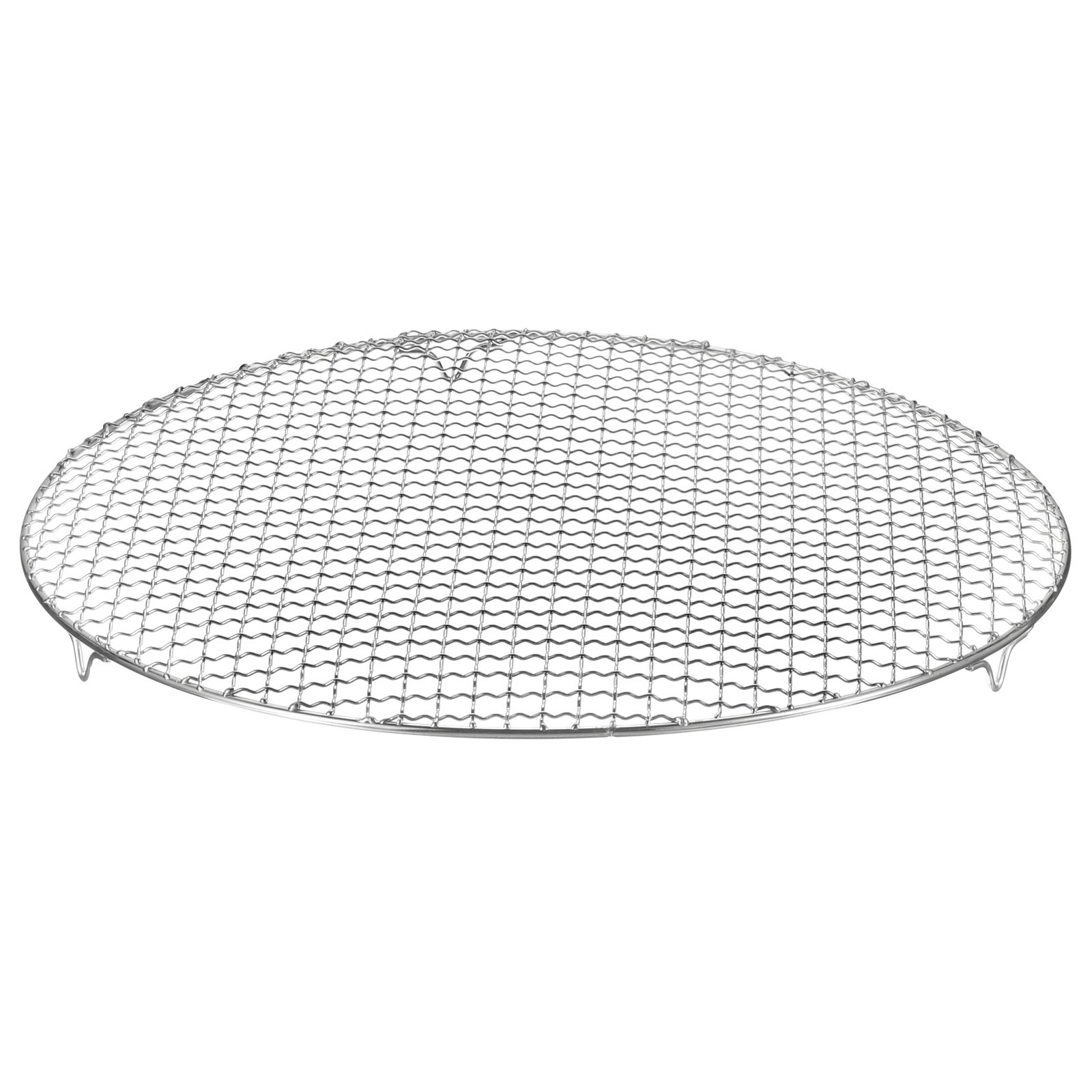 Round Cooking Rack 16.7" 201 Stainless Steel Barbecue Grill with 20mm Legs
