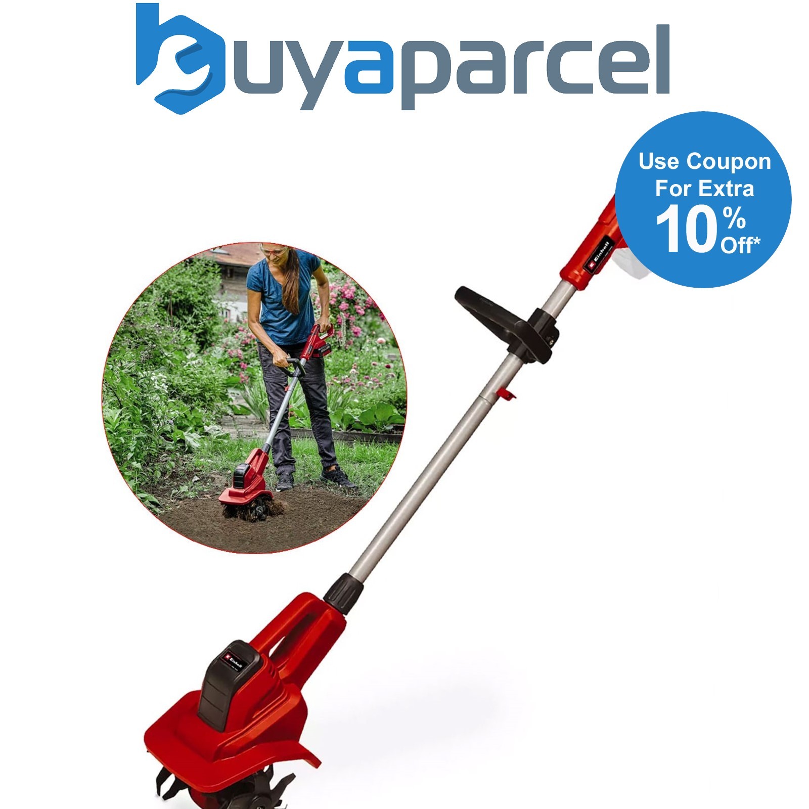 Einhell 18v Cordless Tiller Cultivator 20cm Power X-Change GE-CR 18/20 Bare Tool