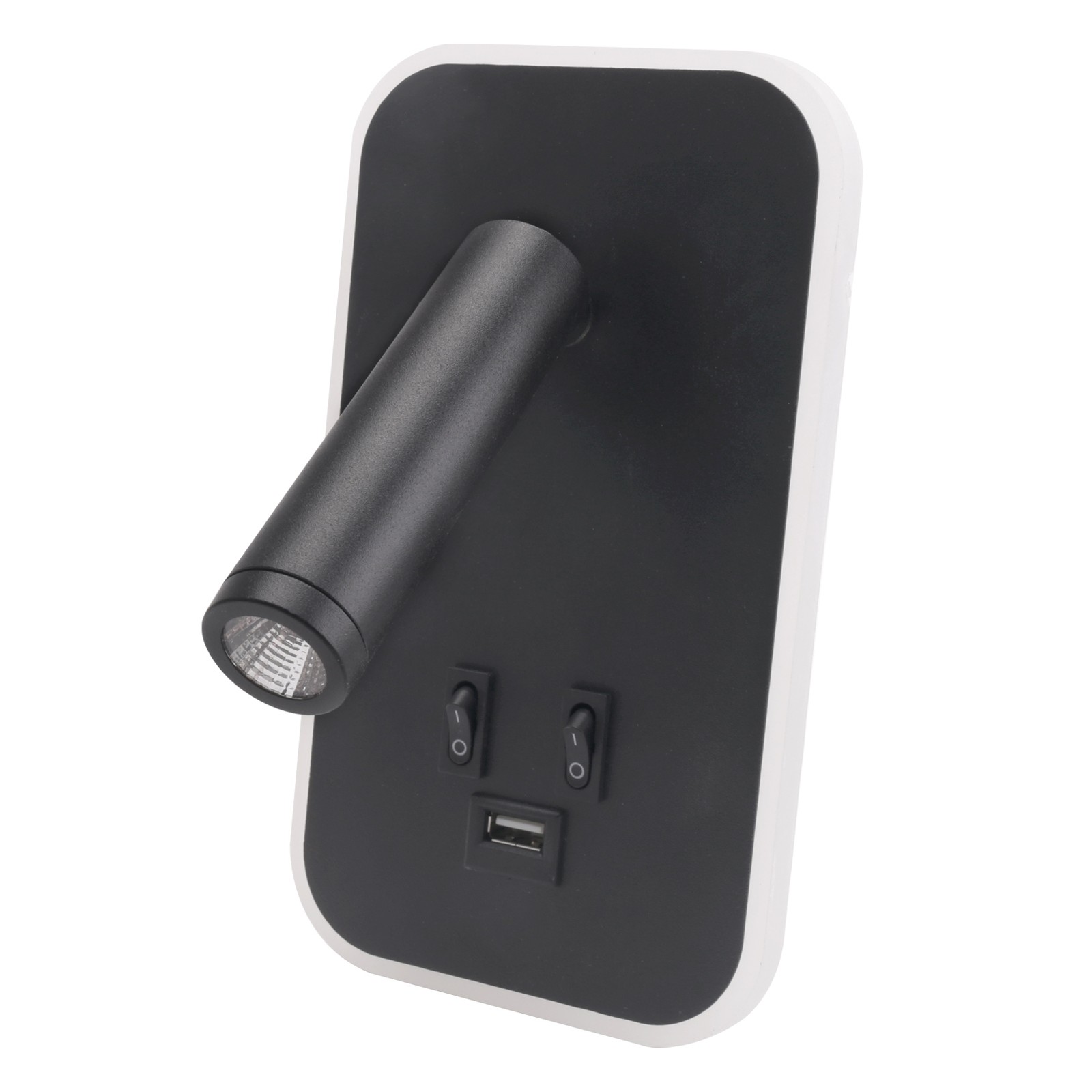 1 Piece Wall Light Backlight Bedside Study Reading Sconce Lamp Black F1T8