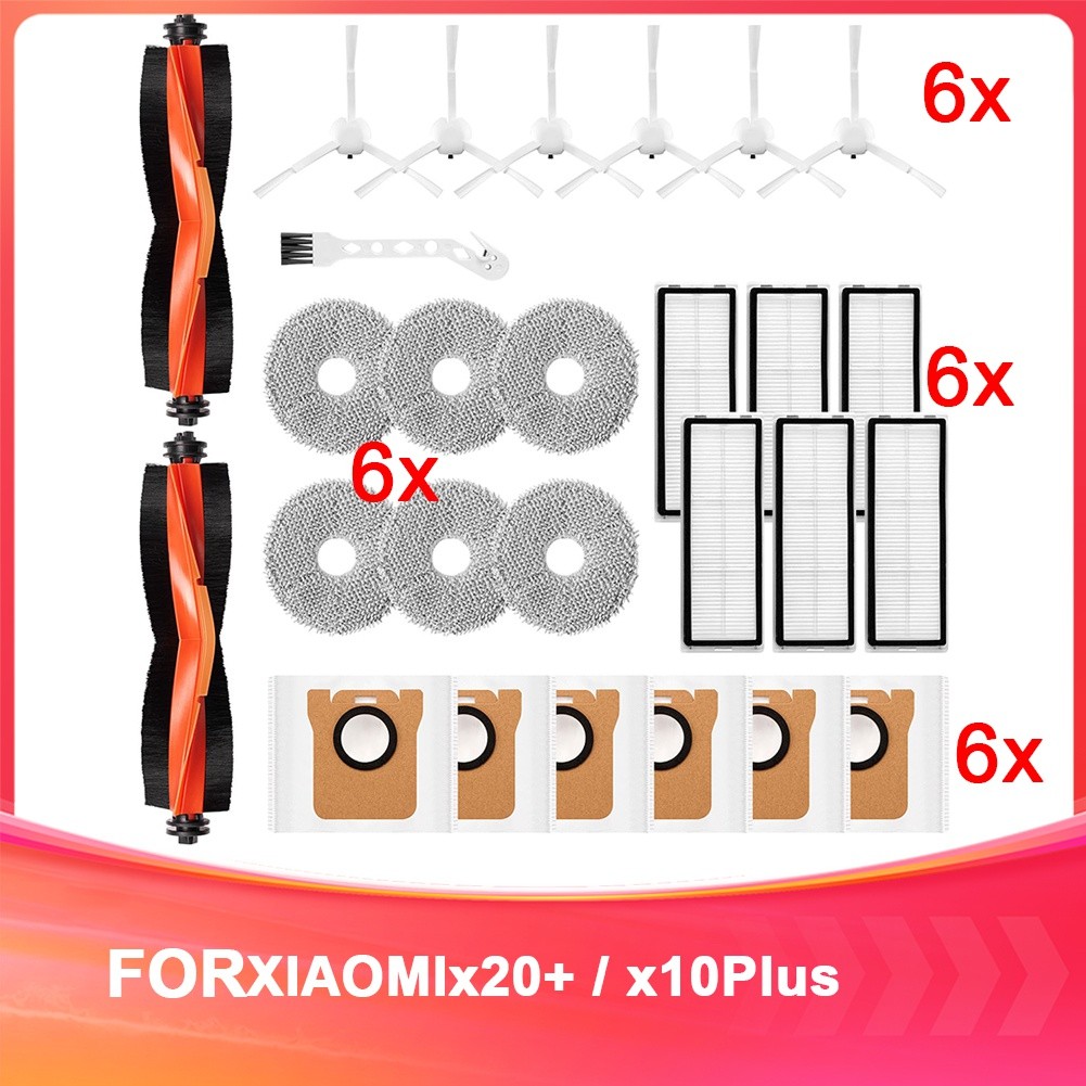 Accessory Set for X20+ /X10+ Robot Vacuum Cleaner, Replacement Main Brush3313