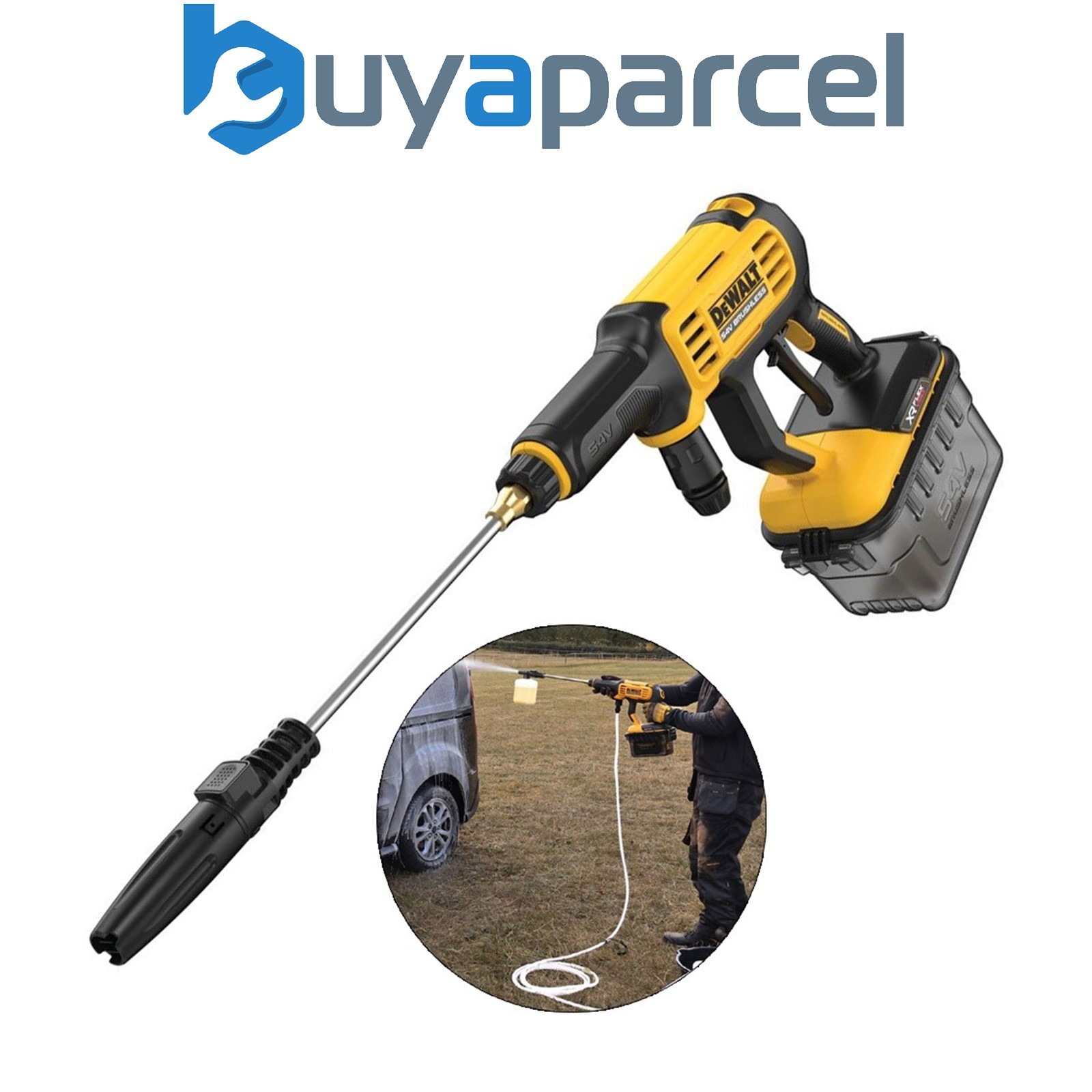 DeWalt DCMPW1000N 54v XR FLEXVOLT Brushless Pressure Washer 69 Bar - Bare Tool