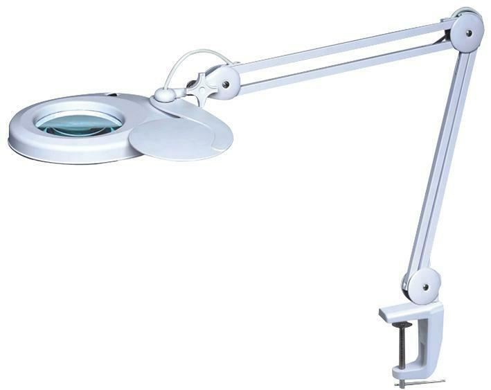 LED Magnifier 6W Round Lamp Extension Arm 1.75x Diopter Precision Lens