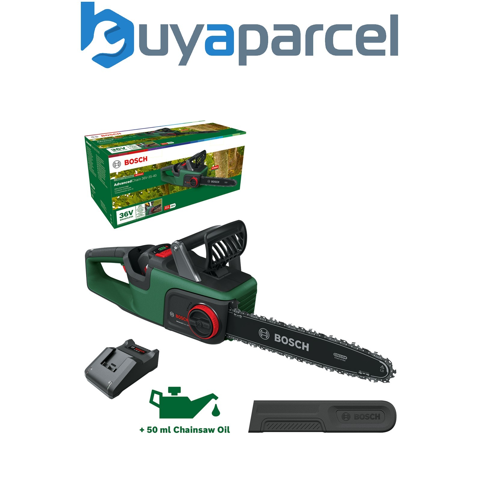 Bosch Cordless Chainsaw AdvancedChain 36V-35-40 Carton box 06008B8670