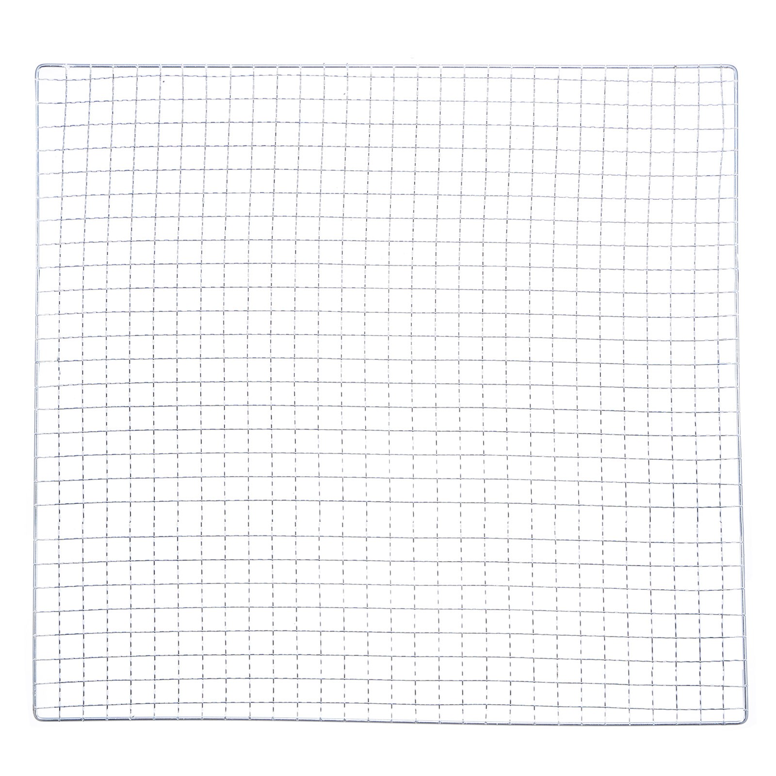Square BBQ Grill Net 45x45cm Galvanized Iron Barbecue Mesh Mat