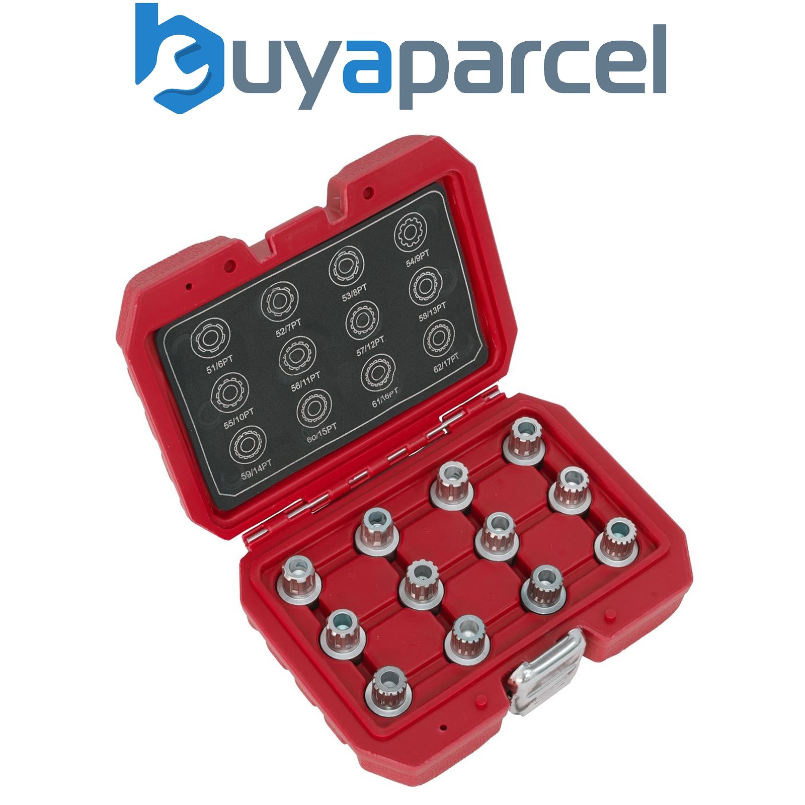 Sealey SX224 Locking Wheel Nut Key Set for VW 12pc