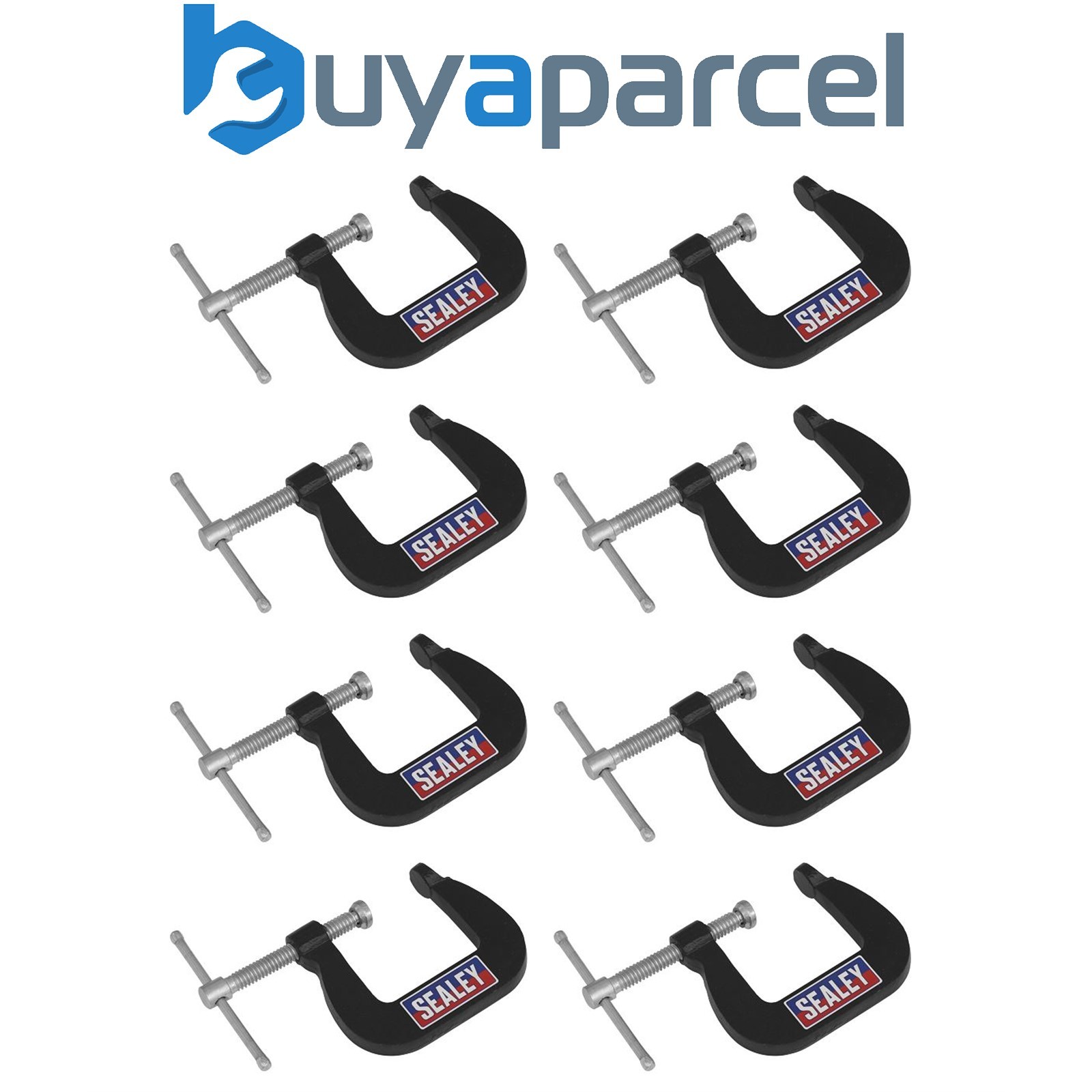 Sealey GCC05 Junior C-Clamp Set 28 x 28mm 8pc