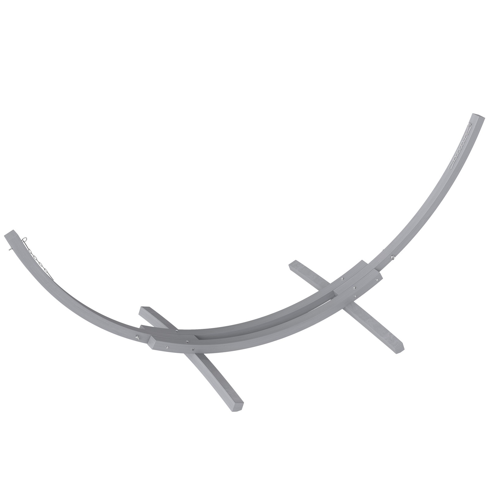 Outsunny 3(m) Wooden Hammock Stand for Garden, Patio, Grey