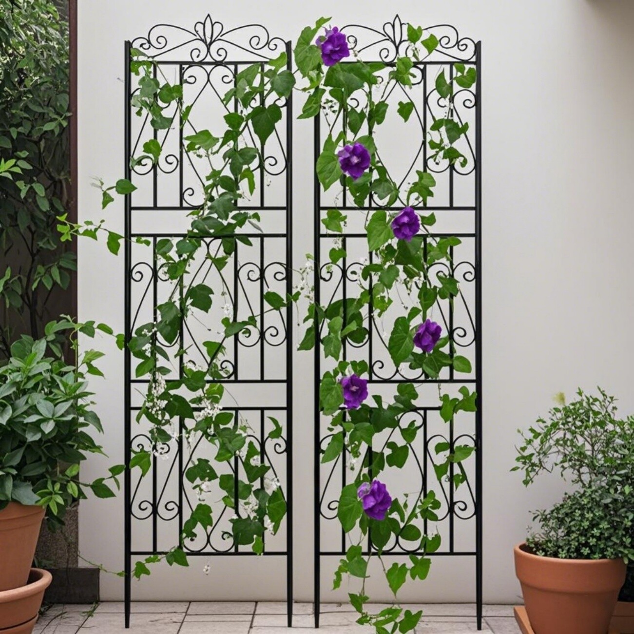 Large Decor Garden Trellis Panels Privacy Screen for Climbing Plants&Lawn Edging