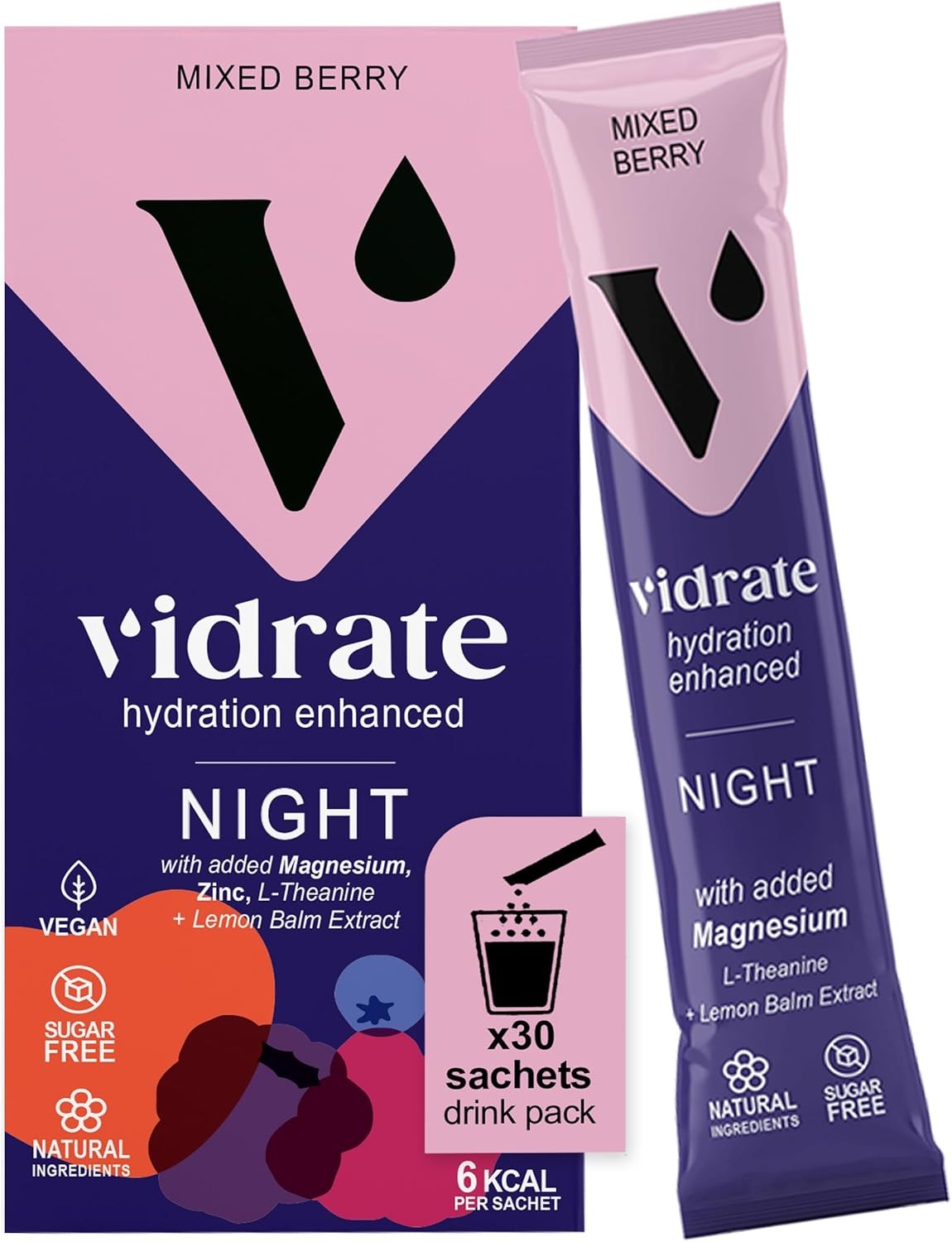 Electrolytes Powder - Hydration Sachets Packed with Vitamins - Zero Sugar Rehyd