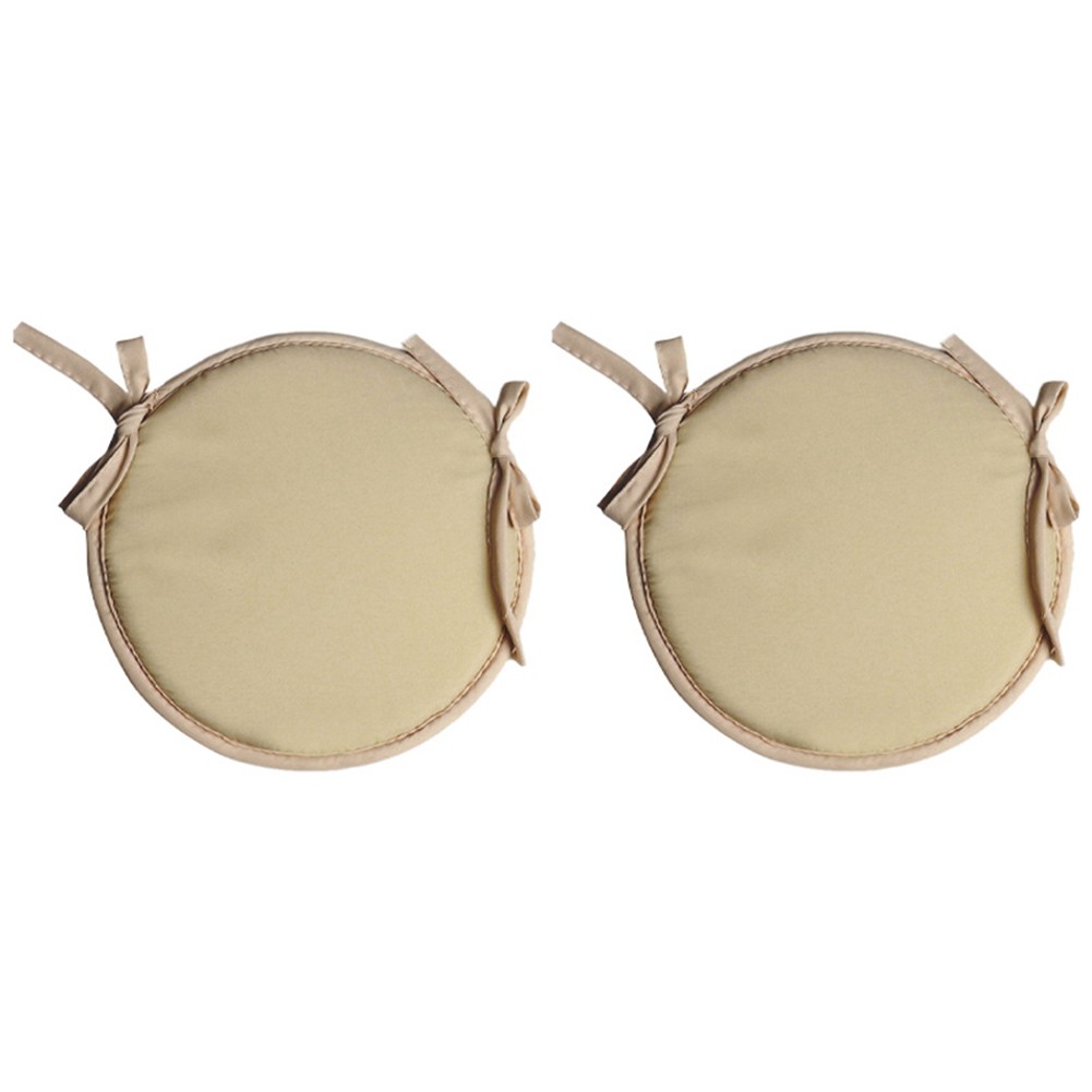 5X(Round Chair Pads, 2 Pcs Circular Chair Cushions for Indoor Outdoor1688