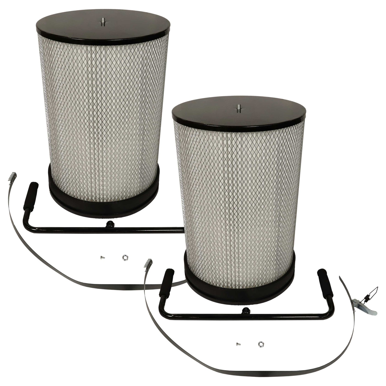 2x Fine Dust Filter + Cleaning Brush for HBM 100 Vacuum Unit