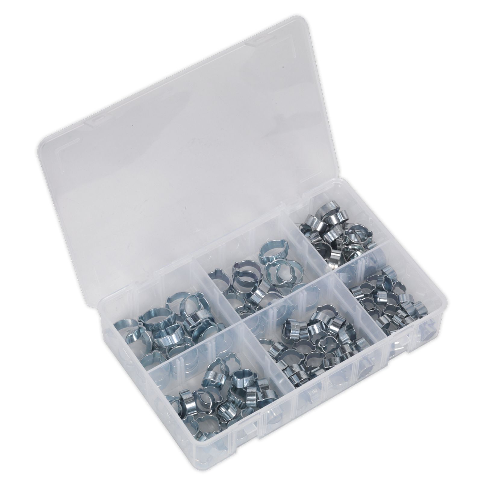Sealey O-Clip Double Ear Assortment 140pc - Part No. AB044DE