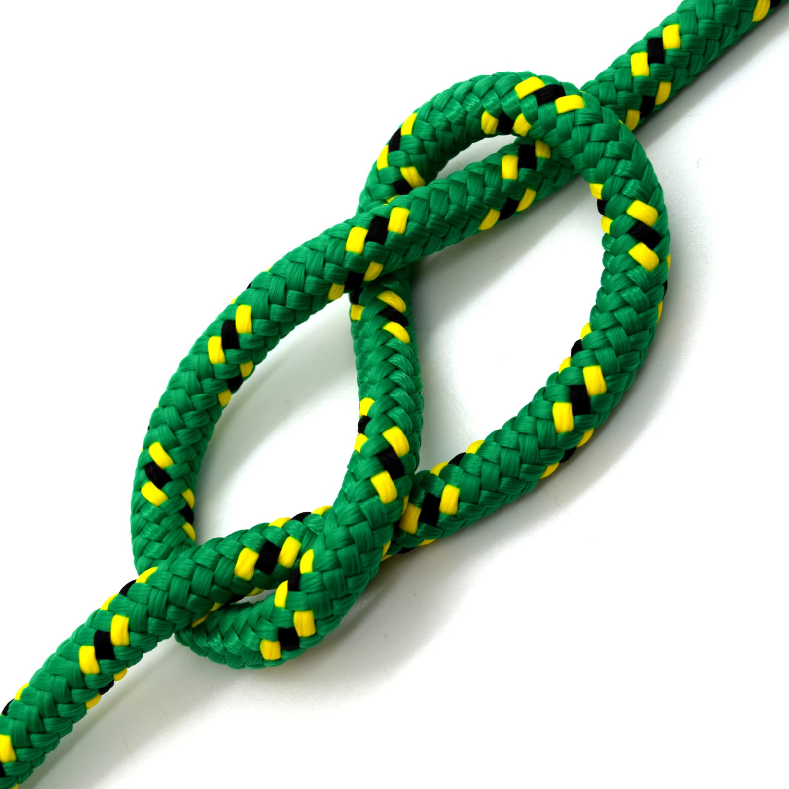 3mm x 100 metres / 328 ft of Green & Yellow Polypropylene Rope Poly Cord Twine