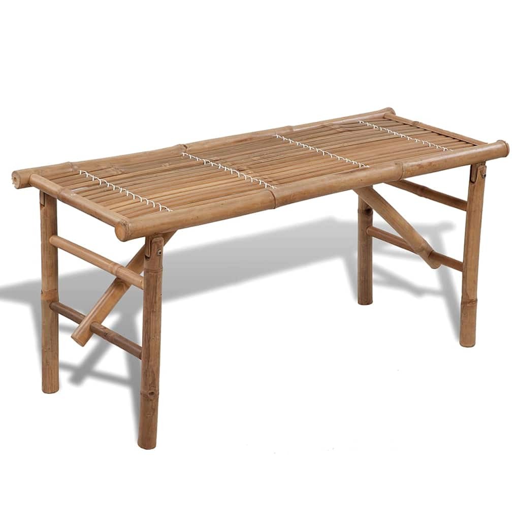 Bamboo Folding Bench/Tropical Coffee Table Bench/ Patio Room Bar Waterproof vida