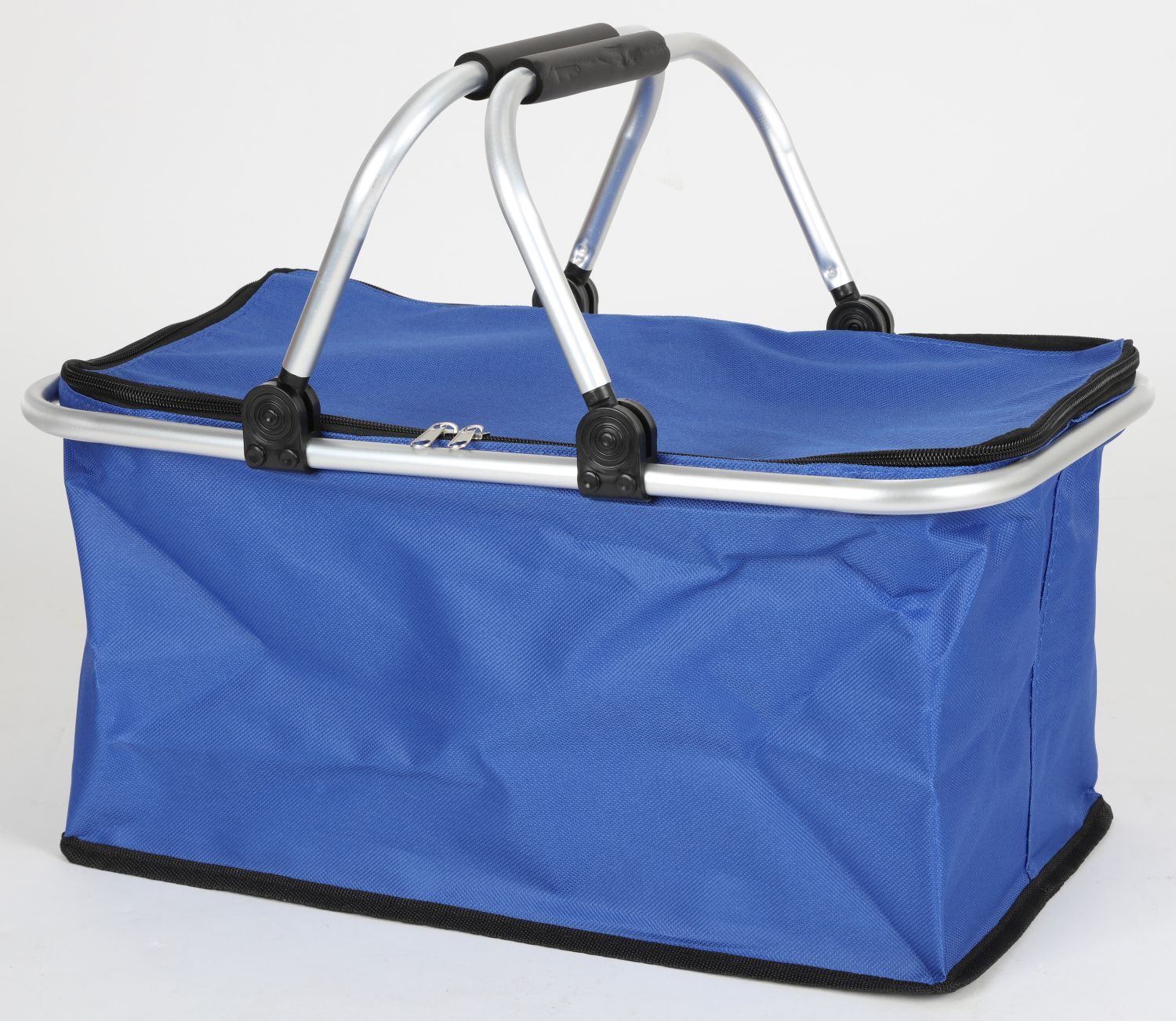 Alu Carry Basket Foldable Stable Frame Wipeable Polyester Cover Up To 55 Lbs