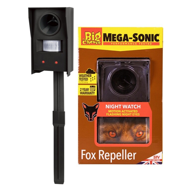 The Big Cheese Mega-Sonic Fox Repeller Motion Activated Mains Battery STV608