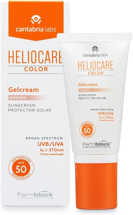 Heliocare Colour Gelcream Brown SPF 50 50ml / Sun Cream For Face / UVA and UVB