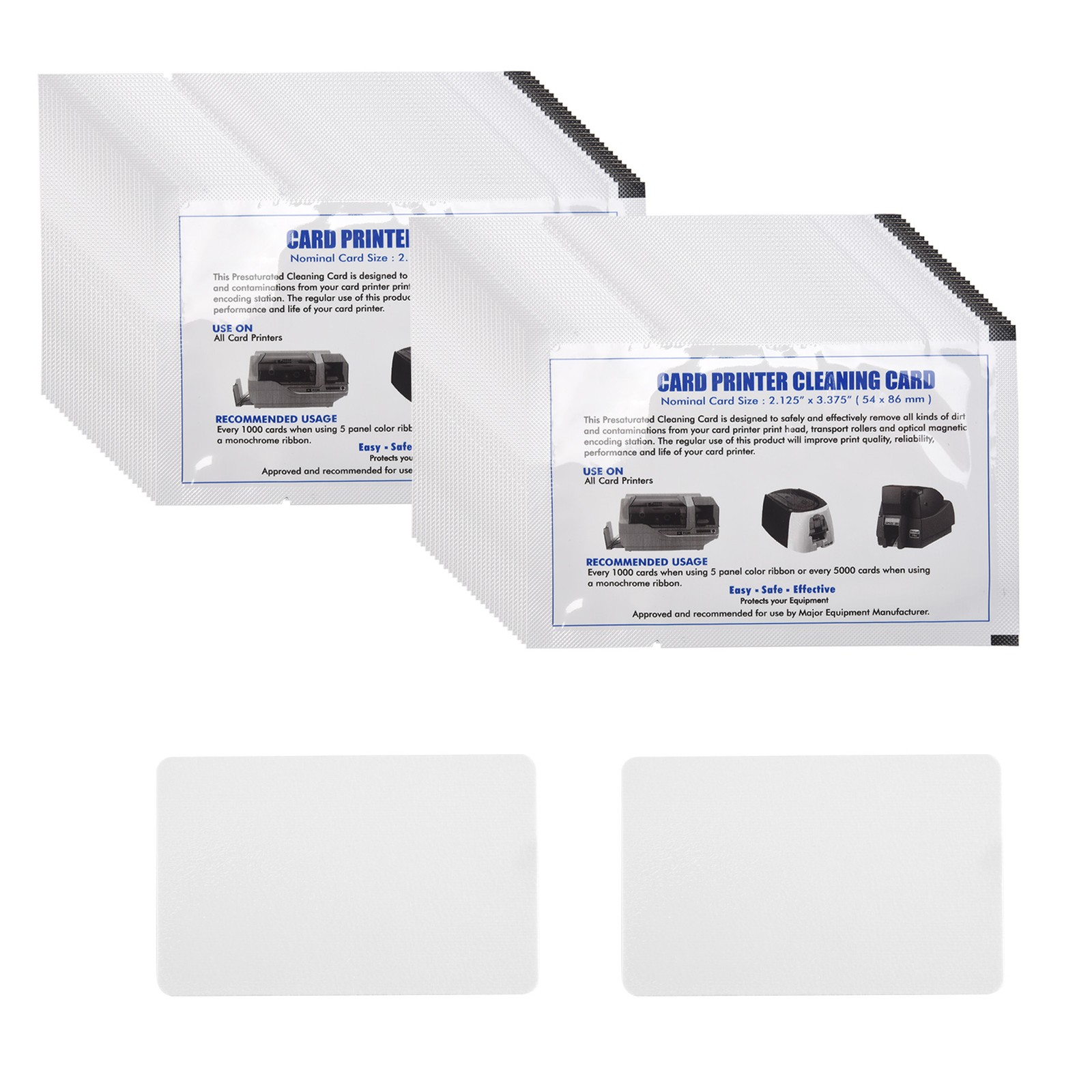 CR80 Card Reader Cleaning Cards, 50PCS Dual Side Card Reader Cleaner, POS9948