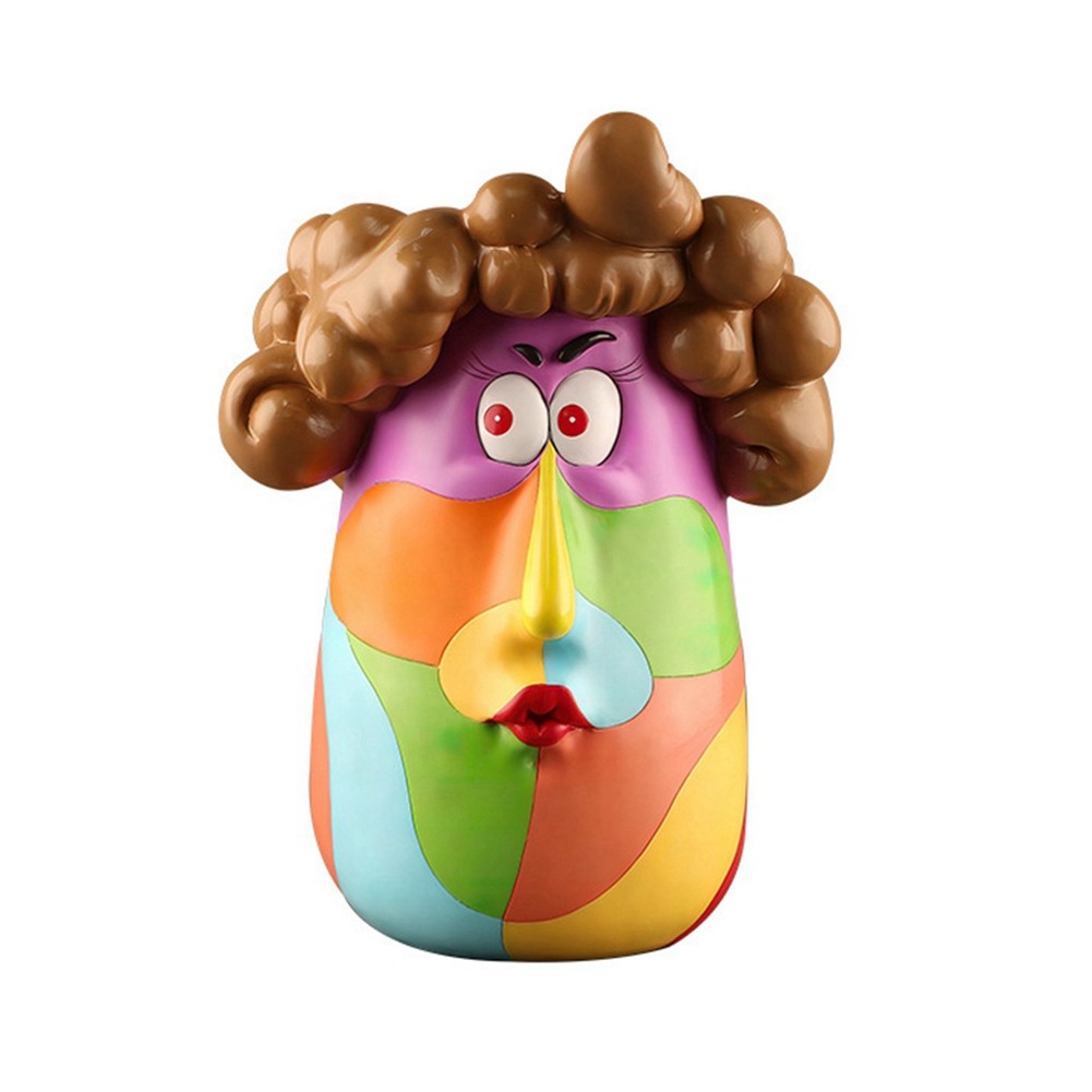 Water Vase Ornaments, Cute Girl Decoration, Art Flower Pot, Portrait4388