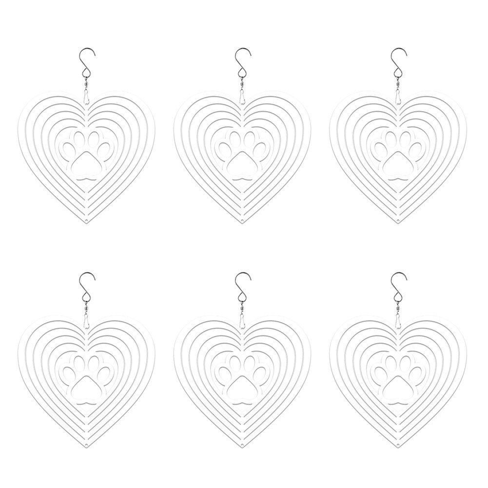 6Pack Sublimation Blanks 8Inch Wind Spinners for Yard and Garden Indoor4843