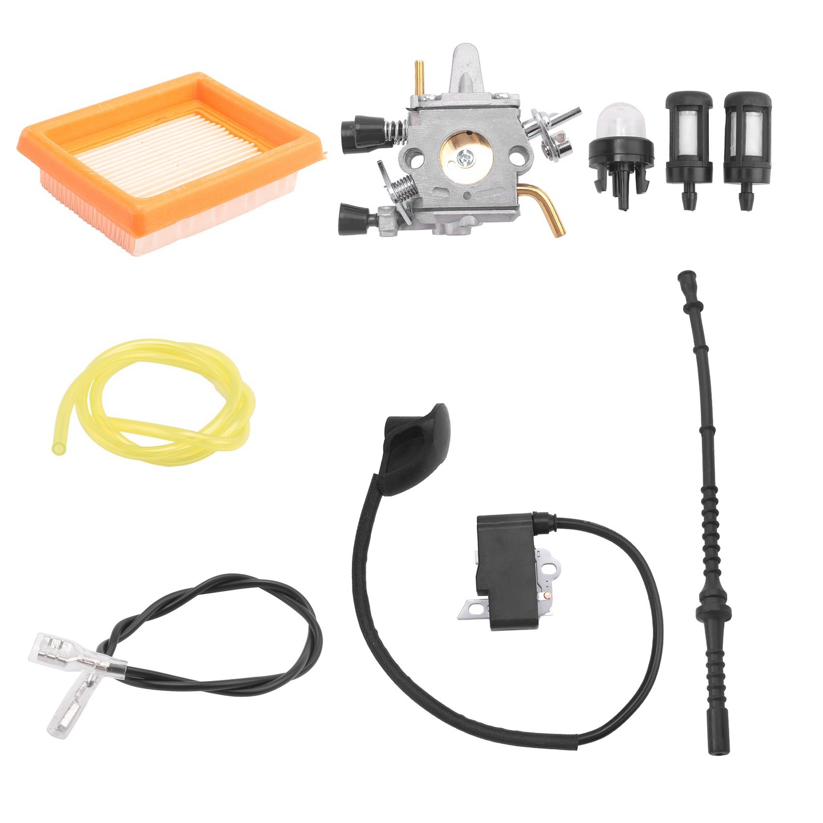 Carburetor for FS120 FS200 FS250 Ignition Coil Air  Hose Tune Kit1147