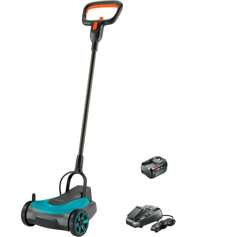 Gardena HANDYMOWER P4A 18v Cordless Rotary Lawnmower 220mm 1 x 6ah Li-ion