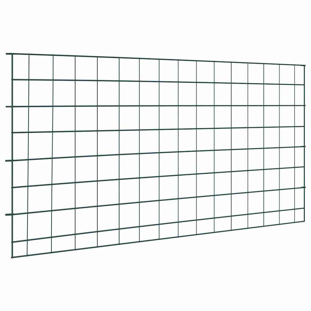 vidaXL Pond Fence Set 5 pcs Green 100 x 50 cm Steel, vidaXL