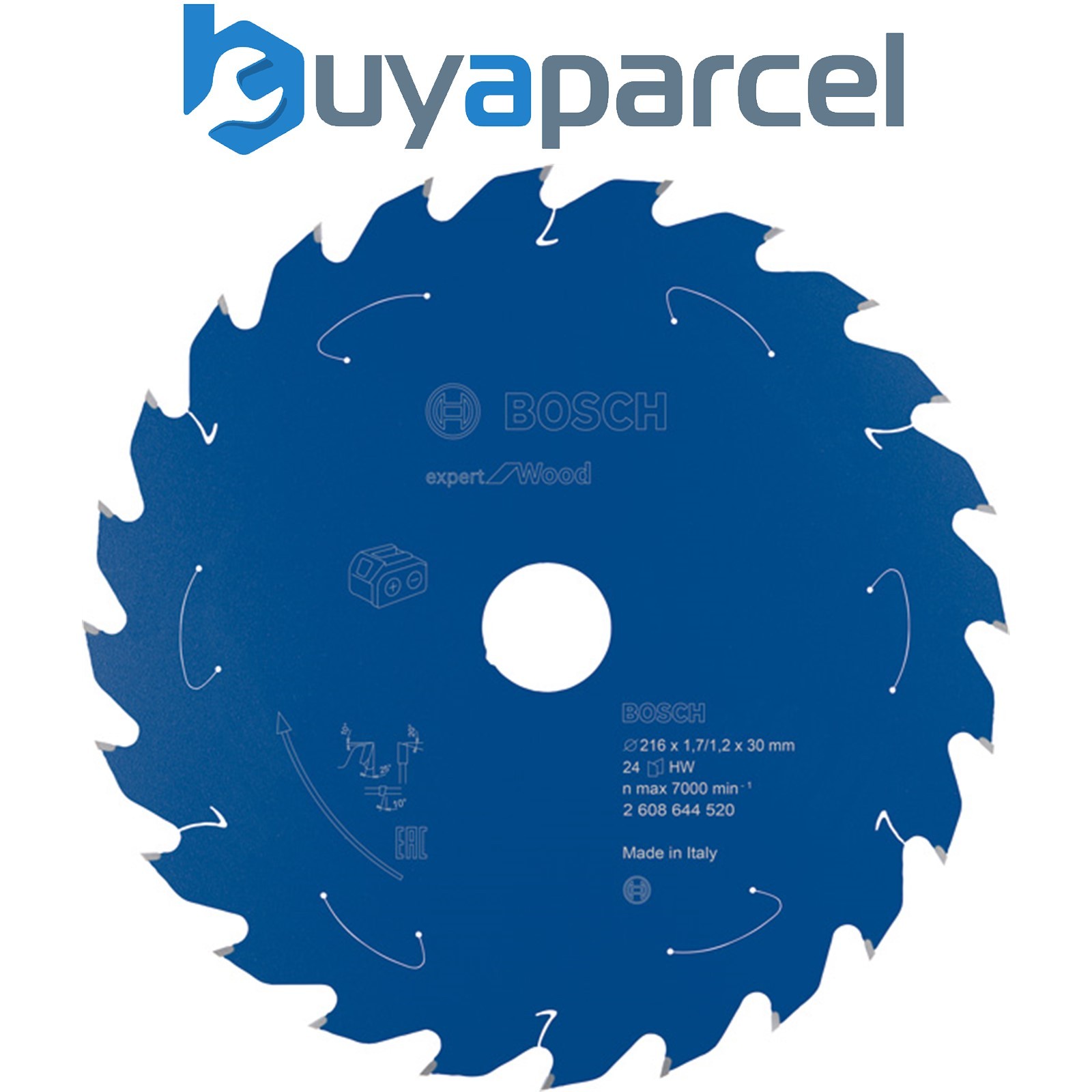 Bosch Expert Wood Circular Saw Blade Cordless Saws 216x1.7/1.2x30 T24 2608644520