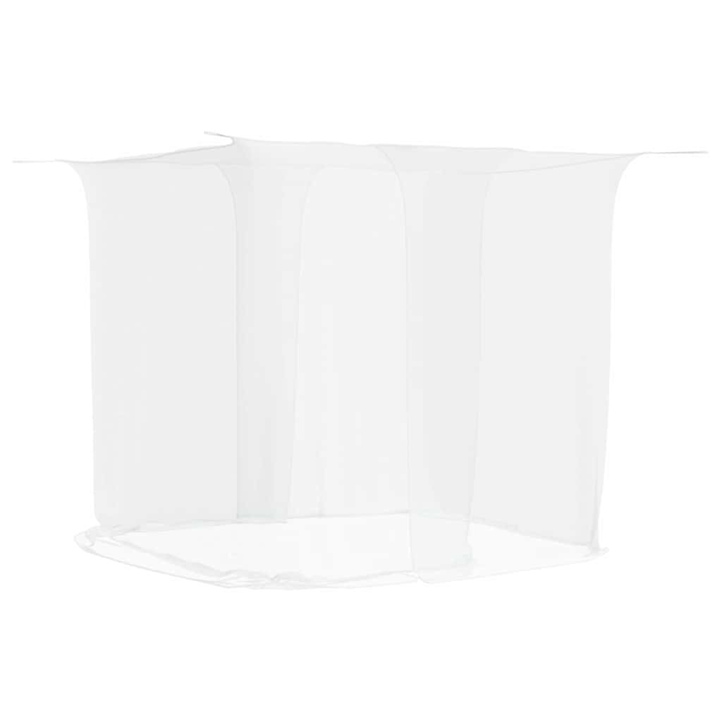 Hanging Mosquito Net Bed Mesh Canopy 156 White vidaXL