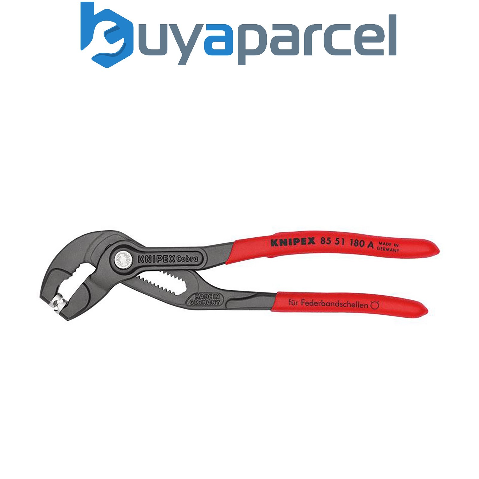 Draper 79173 KNIPEX 85 51 180 A SB Spring Hose Clamp Pliers with non-slip plasti