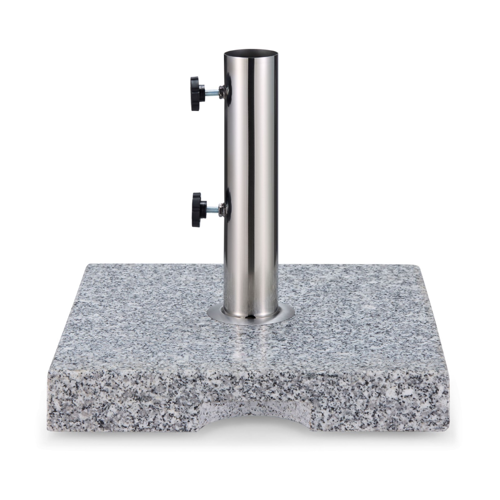 VonHaus Parasol Base 22kg - Heavy Duty Stone Granite Umbrella Stand for Outdoor