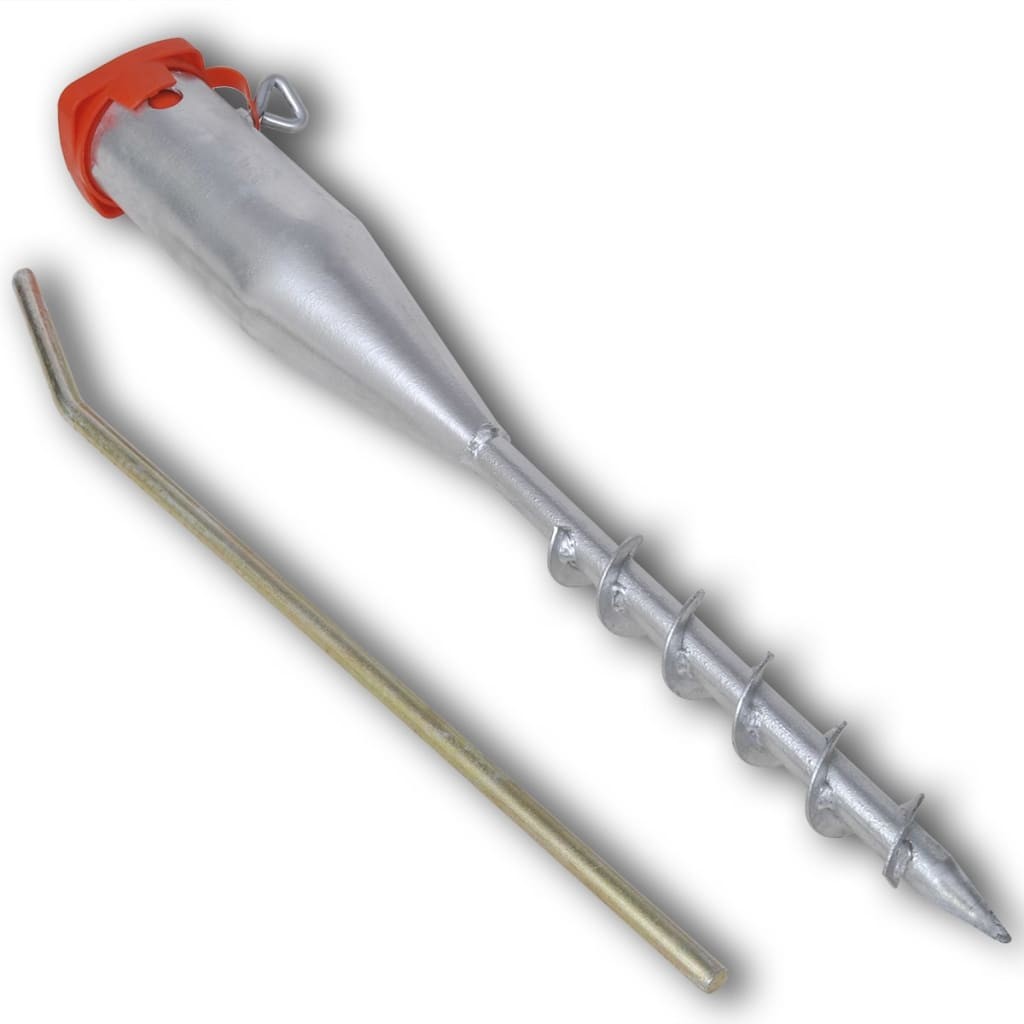 Parasol Stand Umbrella Base Holder Galvanised Steel vidaXL