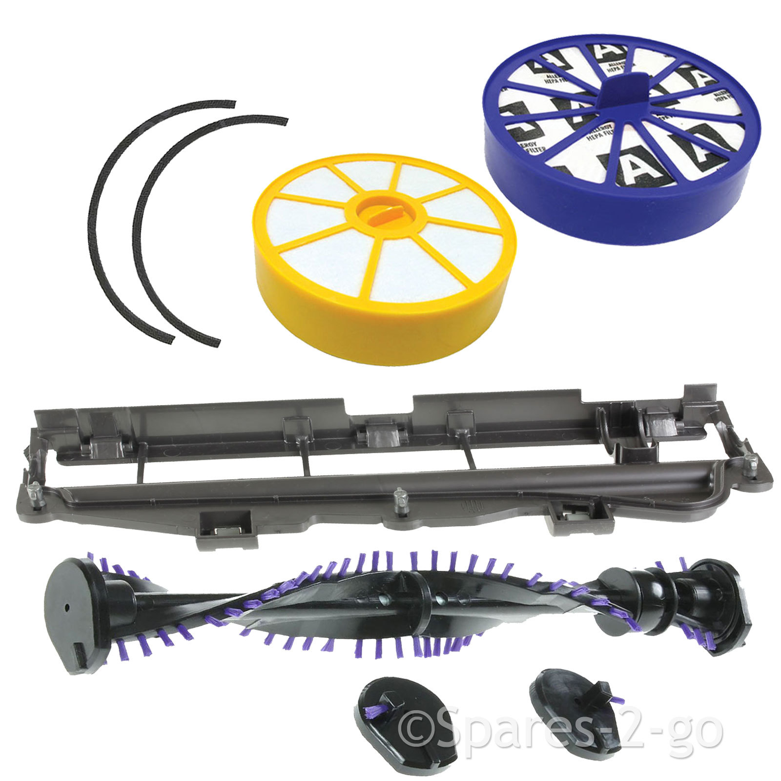 Brush Bar + Soleplate + Pre & Post Motor HEPA Filter Kit Fits Dyson DC14 Vacuum