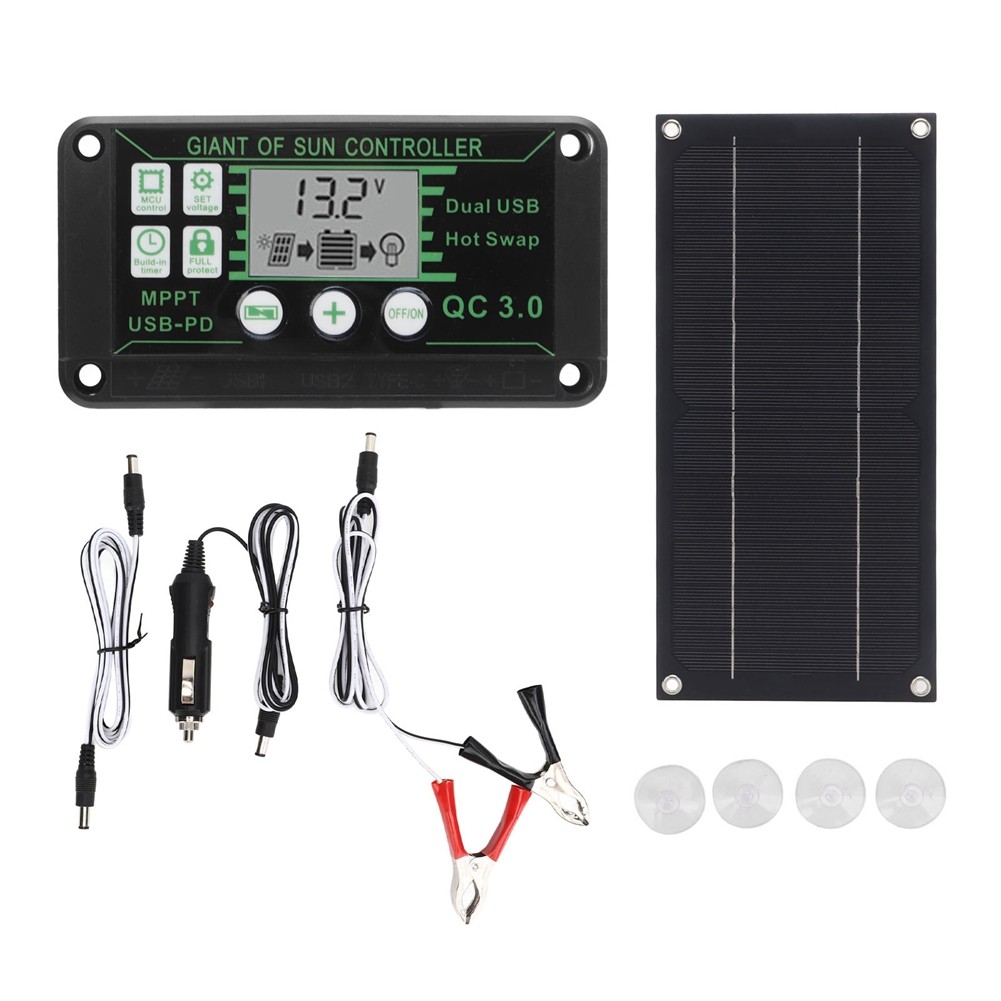 600W Solar Panel Kit with 100A Controller Solar Charging for Outdoor RV5033