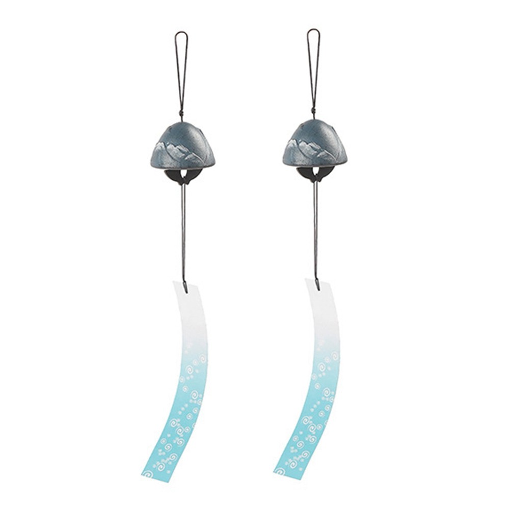 2X( Japanese Wind Chime Southern Cast Iron Rock Wind Chime Beautiful Home9409