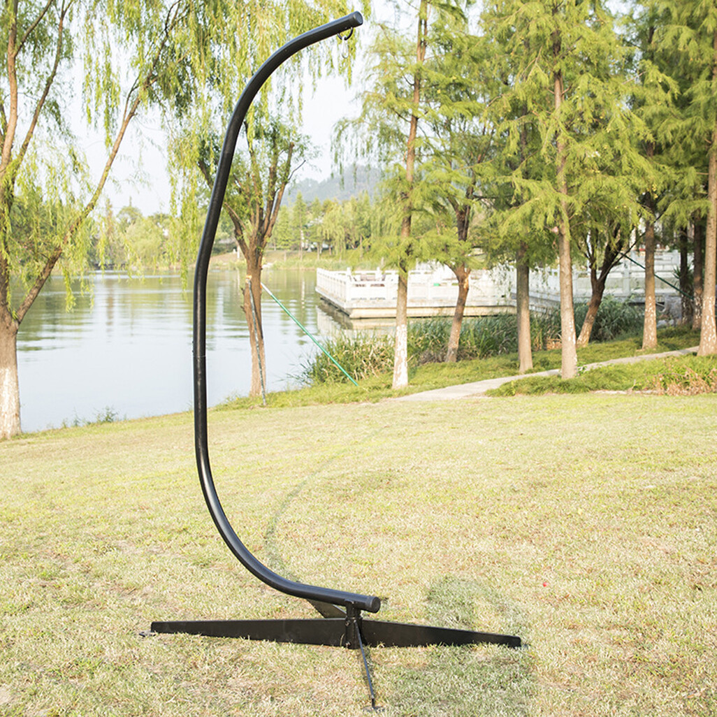 Garden Patio Heavy Duty Hanging Swing Chair Stand Large Hammock Egg Basket Frame