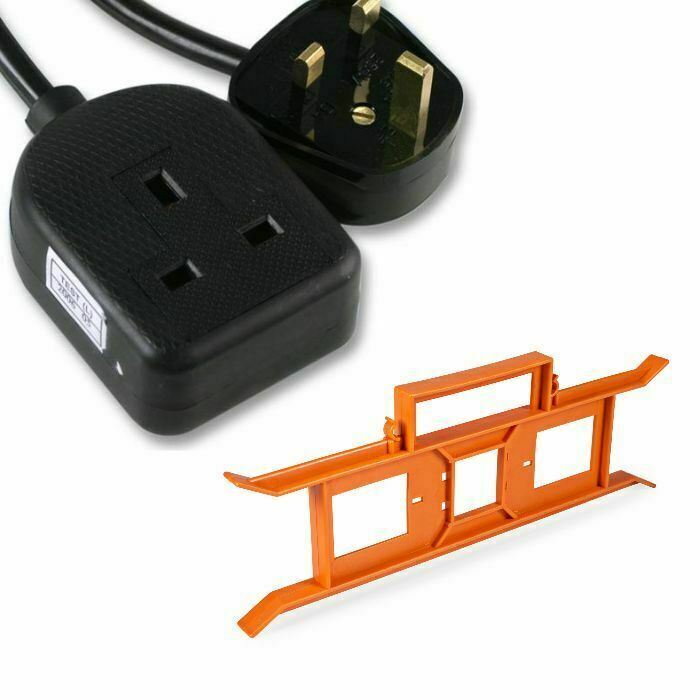 Ex-Pro Extension Lead 5m H-Frame - One Socket – Tidy Power Lead/Cable Holder BK