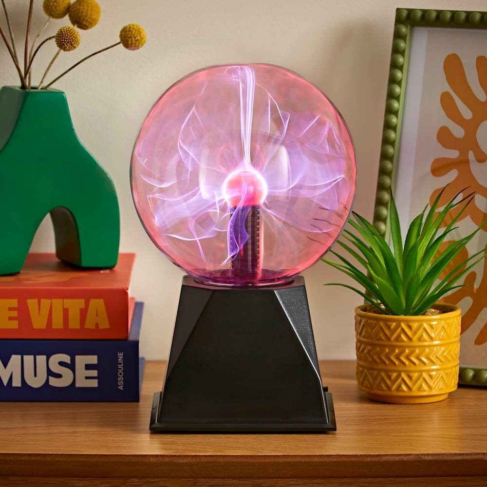 Plasma Ball 6" Touch Sound Reactive Science Ball Light Up Globe Lamp Night Light