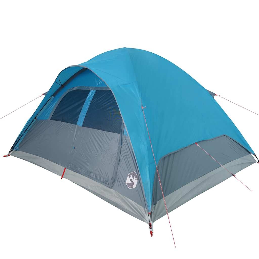 Family Tent Dome 6-Person Lightweight Camping Blue Waterproof vidaXL