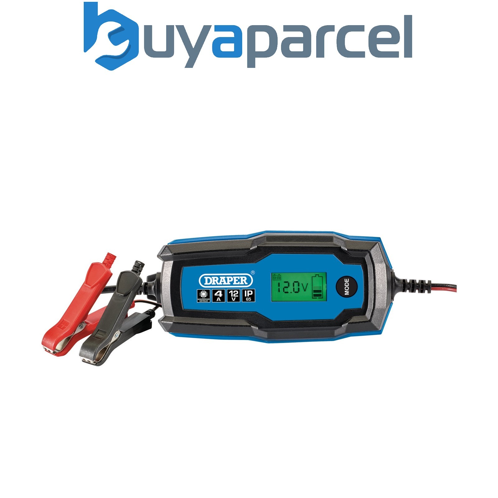 Draper 53489 12V Smart Charger and Battery Maintainer, 4A