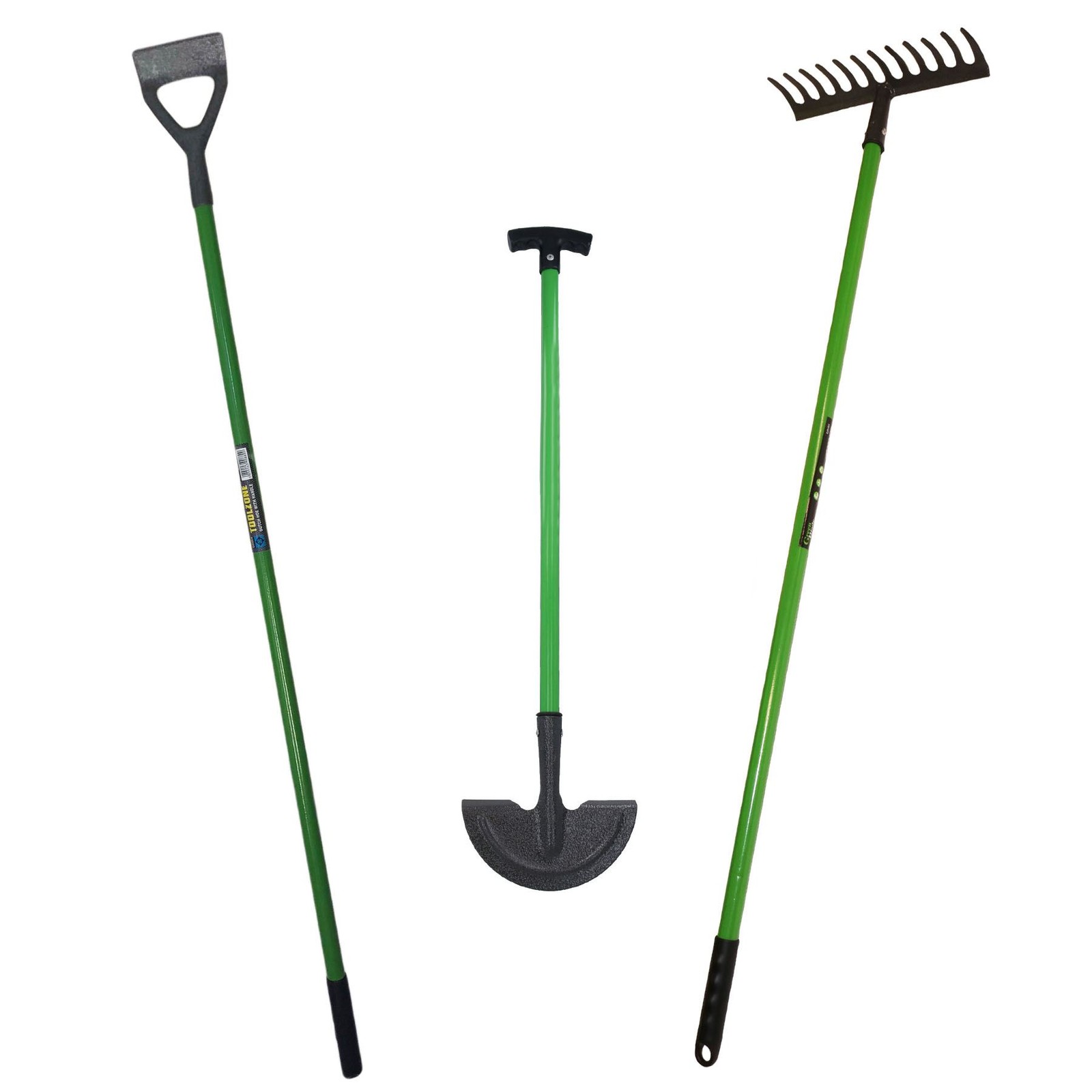 Garden Draw Hoe + Rake + Grass Lawn Border Edger Edging Gardening Trimmer