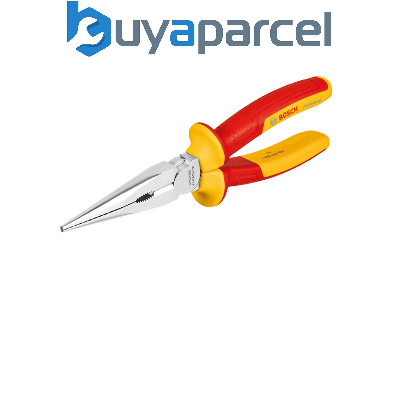 Bosch PRO Plier VDE Long Nose Pliers straight 200mm 1600A02NE3