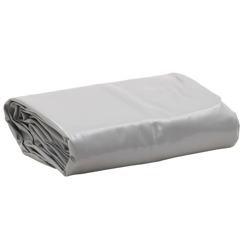Tarpaulin Ground Sheet Waterproof Camping Tarp Cover Grey 650 g/m² vidaXL