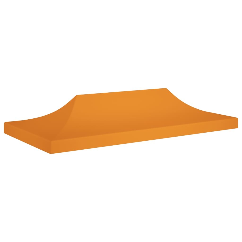 Party Tent Roof 6x3 m Orange 270 g/m² Replacement Canopy Gazebo Cover vidaXL