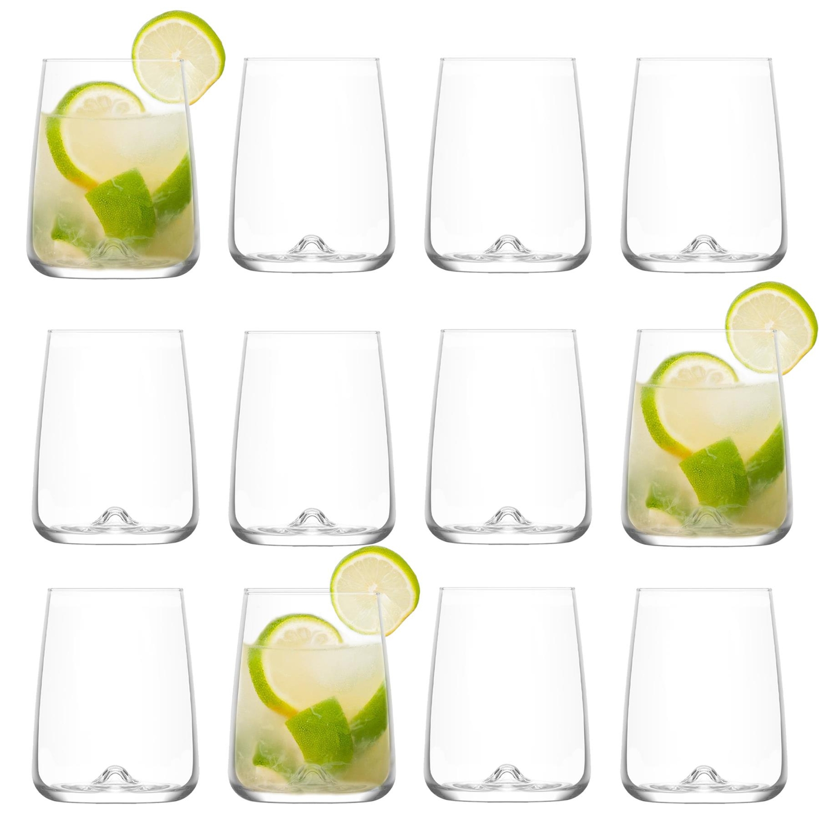 12x LAV Terra Highball Glasses Tall Glass Water Drinking Tumblers Set 590ml