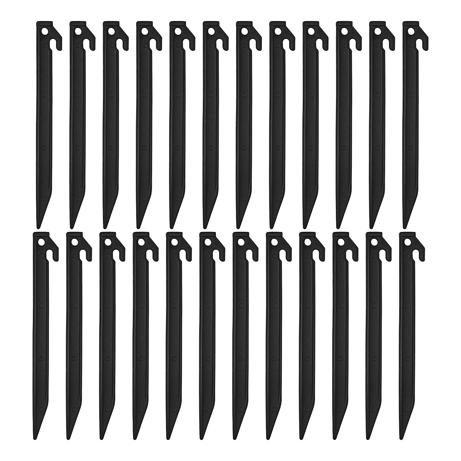 5X(24 Pieces Plastic Inflatable Stakes 8.8 Inch Yard Fixed Stakes Garden5447