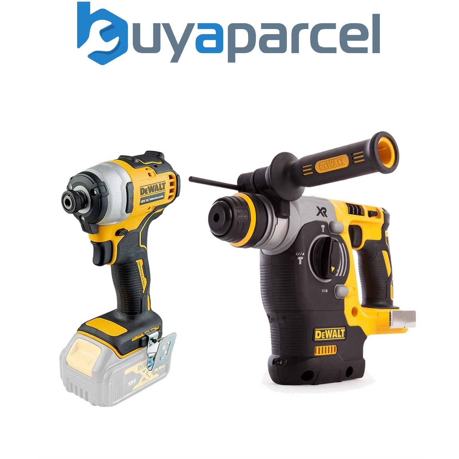 Dewalt DCK2532 18v XR Brushless Kit DCF887 Impact Driver + DCH273 SDS Drill Bare