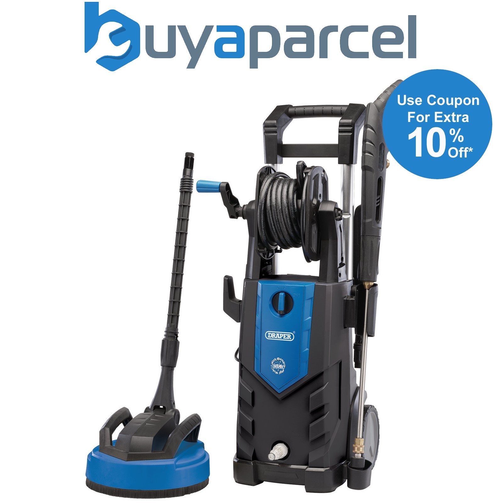 Draper 98678 Pressure Washer, 2100W, 165bar